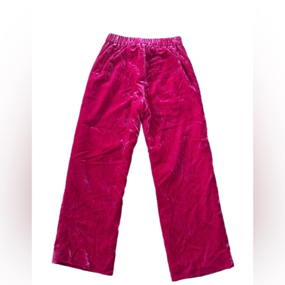 Womens J Crew Pink Velvet Pants - Picture 1 of 4